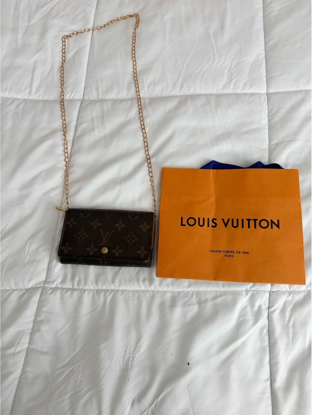 Louis Vuitton Monogram Canvas Chain Wallet